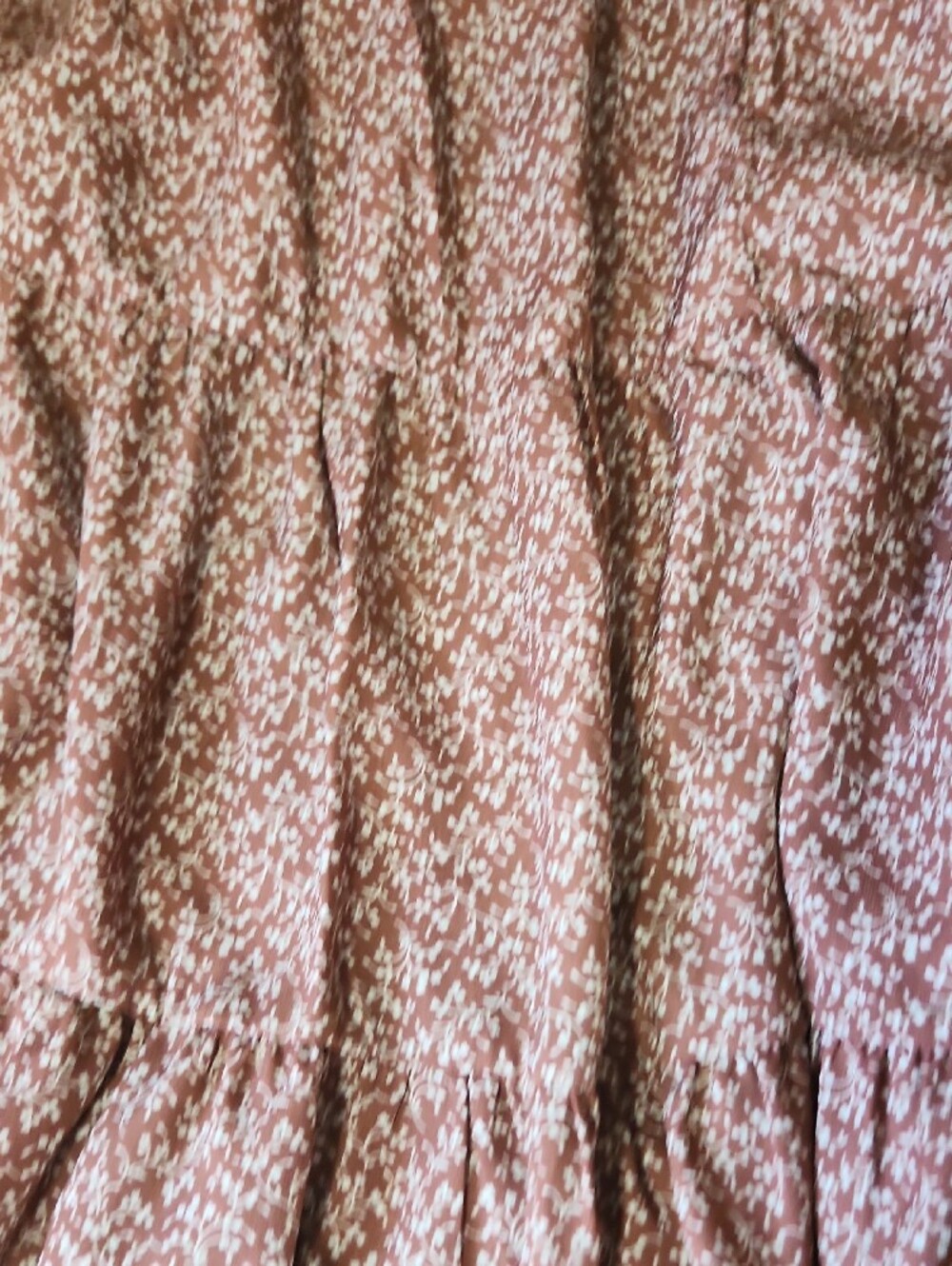 Papermoon Rust Brown Maxi Skirt with Elastic Waist - Picture 3 of 10